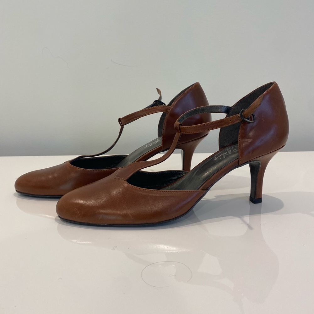 Janie Philip Heels - Caramel Brown